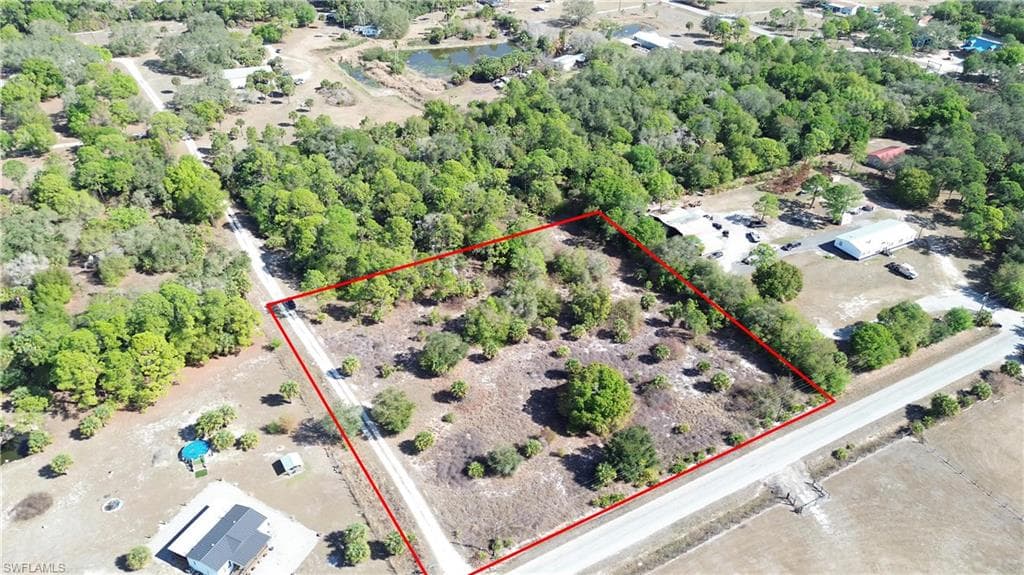 View of property location with property parcel outlined