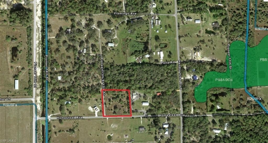 Map / location featuring property boundaries highlighted