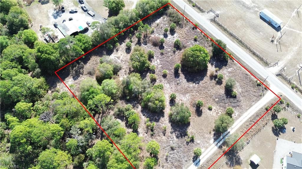 View of property location with property parcel outlined