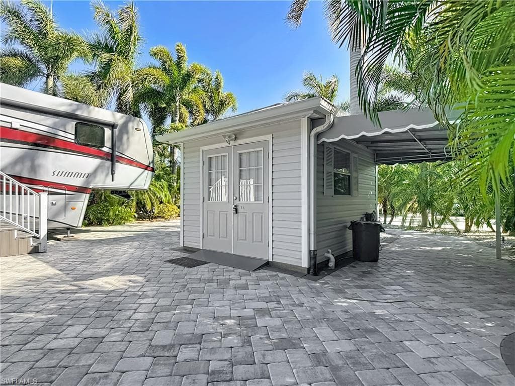 View of outbuilding