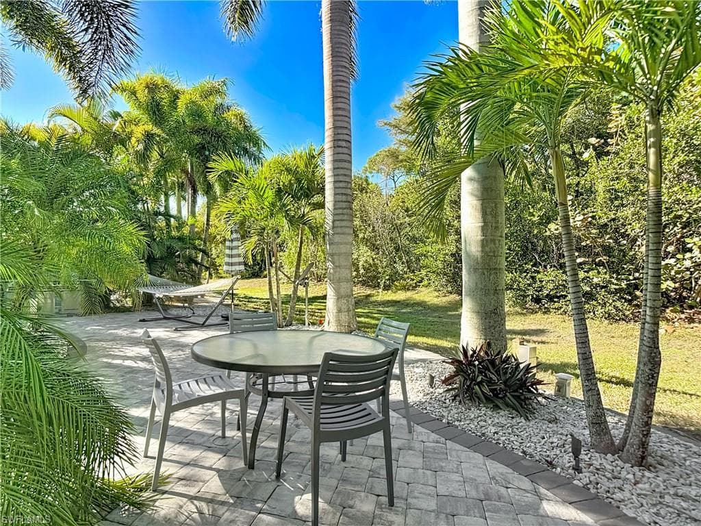 View of patio featuring outdoor dining space