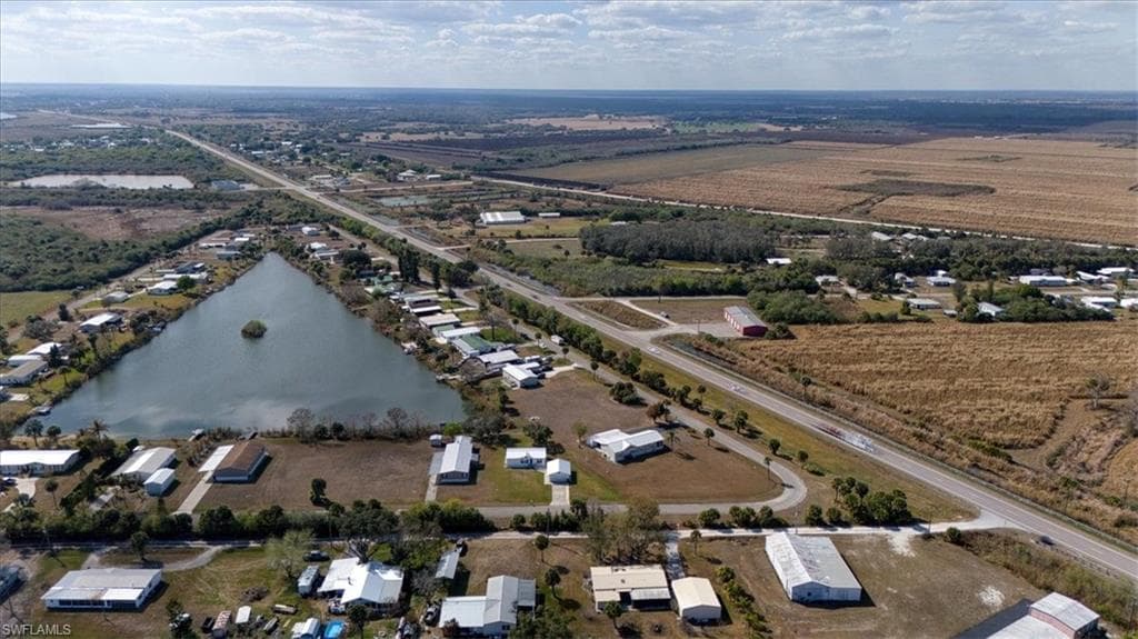 View of property location with rural landscape and large plots for crops
