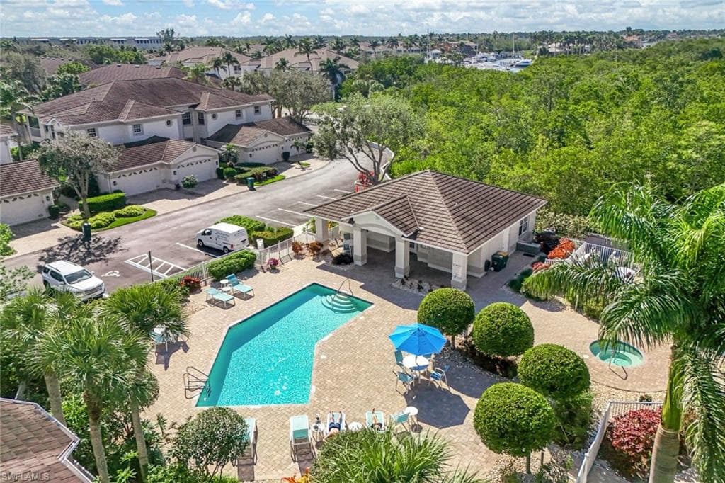 Marina Cove residents enjoy a sparkling heated pool, relaxing spa, and clubhouse just a short stroll away.