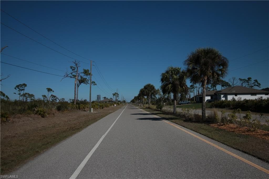 View of asphalt street