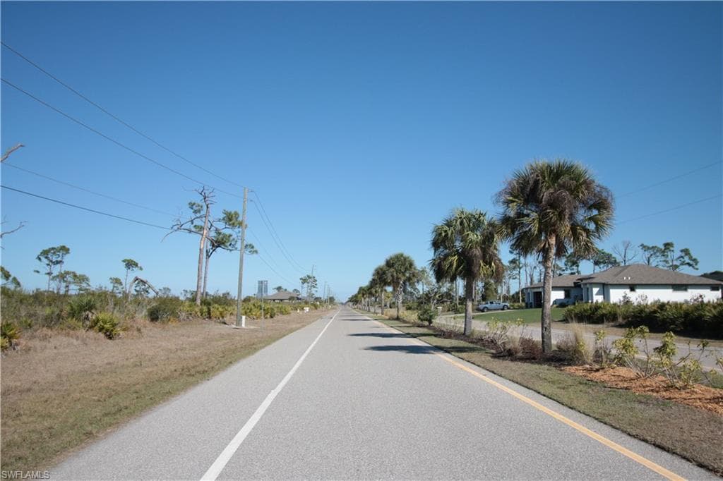 View of asphalt street