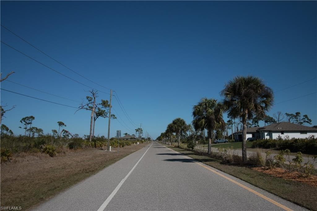 View of asphalt street