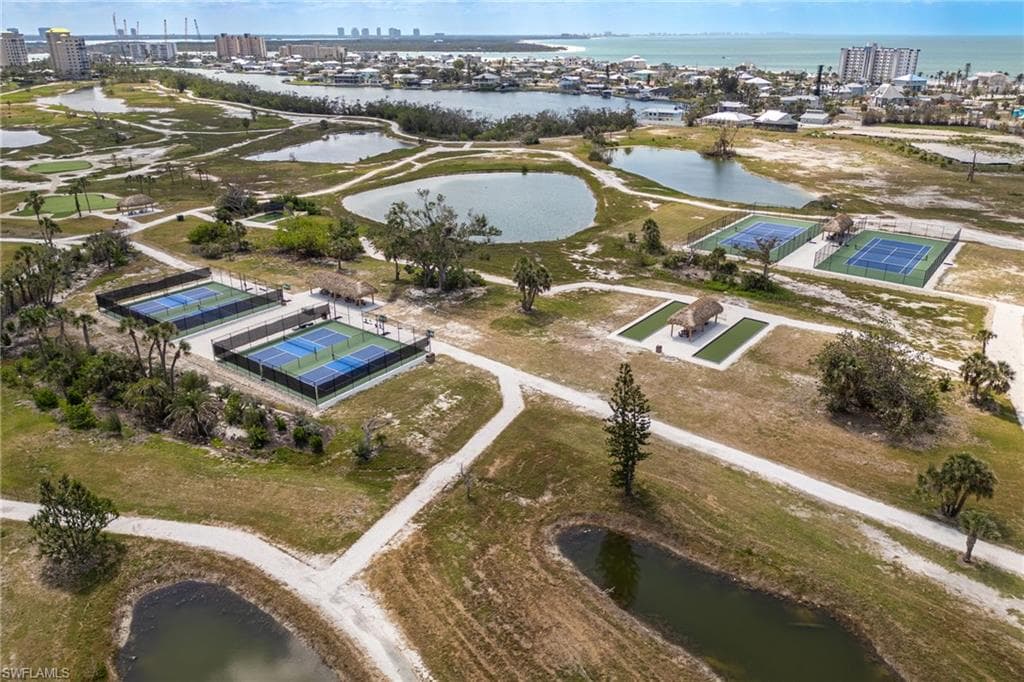 View of urban area with a nearby body of water