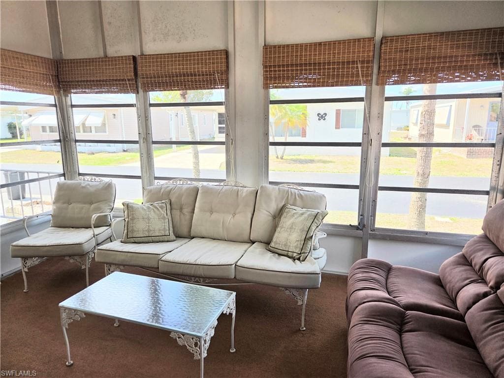 The Florida room adds extra space to entertain