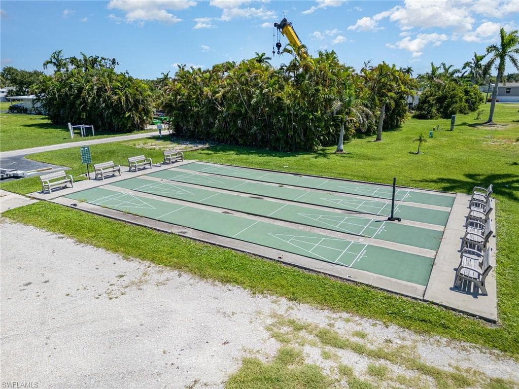 Enjoy playing shuffleboard