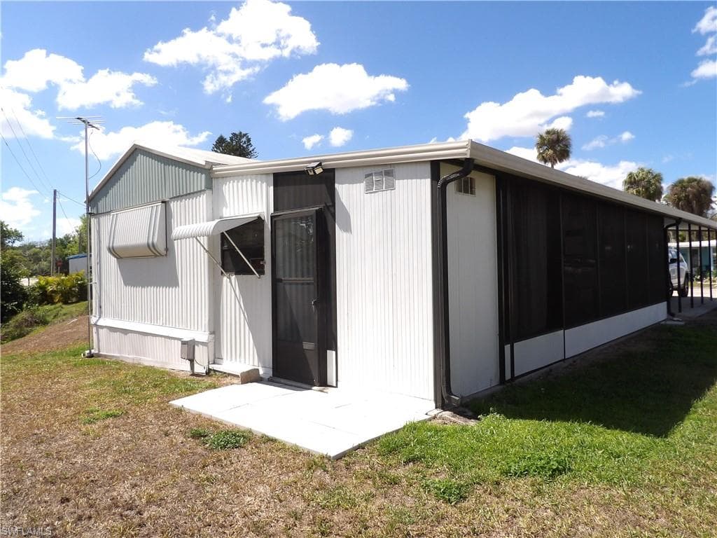 View of the back of property