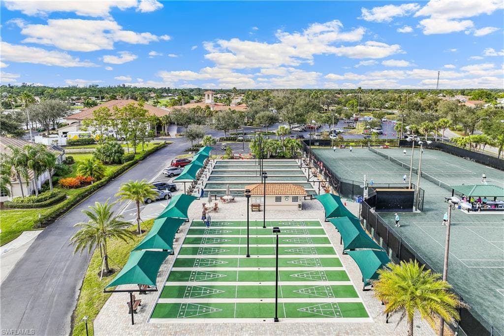Birds eye view of property