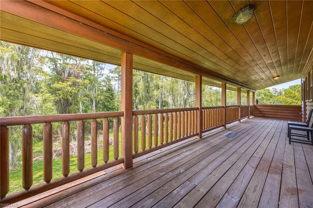 View of deck
