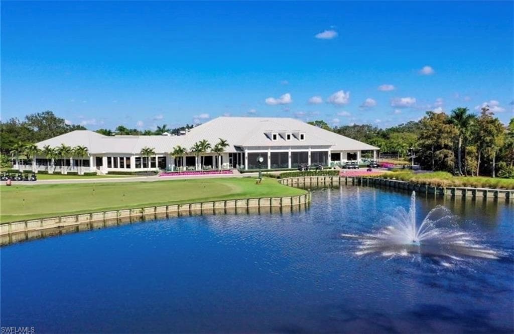 Water view featuring a local golf course