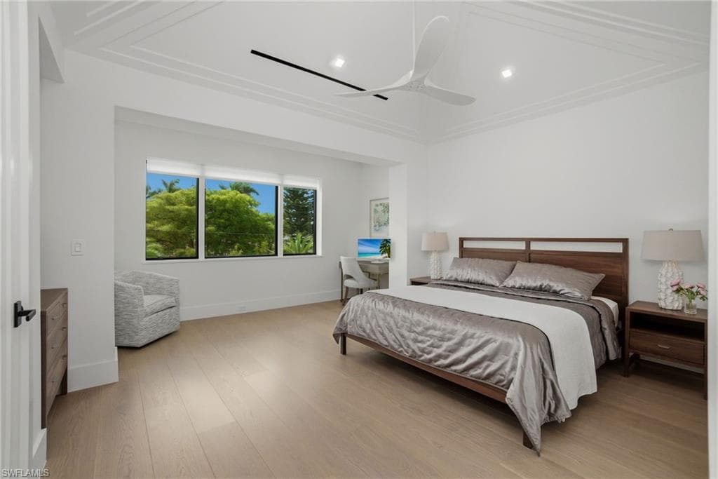 Upstairs Bedroom Three with extending sitting room
