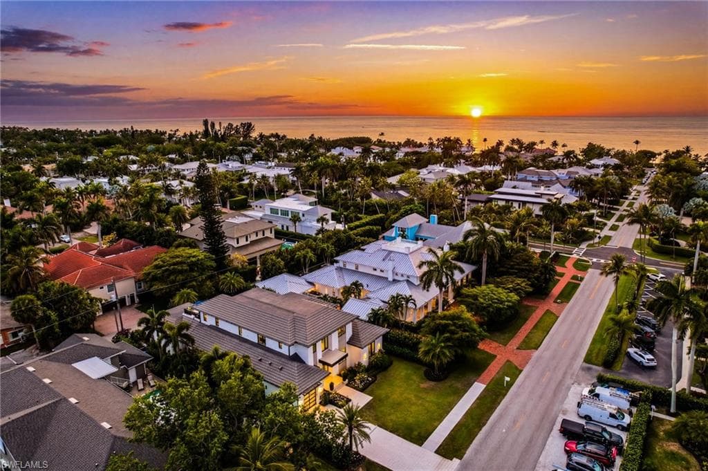 Aerial View at Dusk