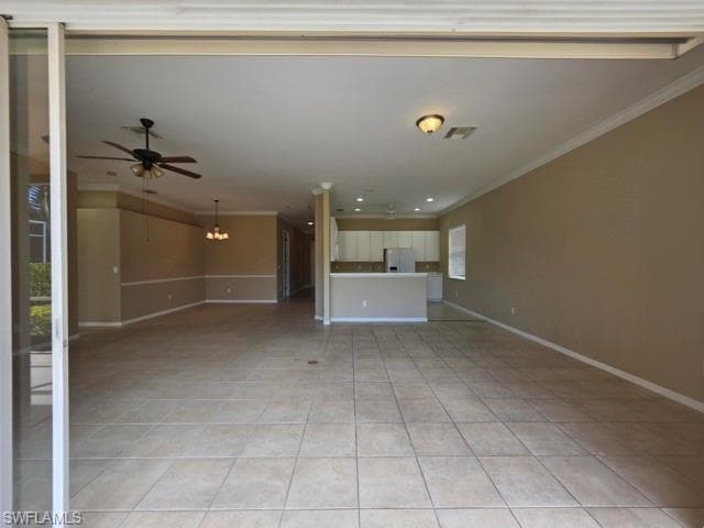 View from lanai into living room