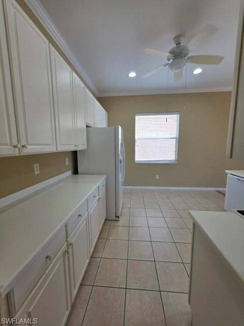 View from entry hallway into kitchen