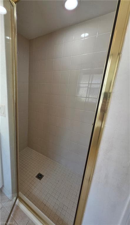 Spacious shower