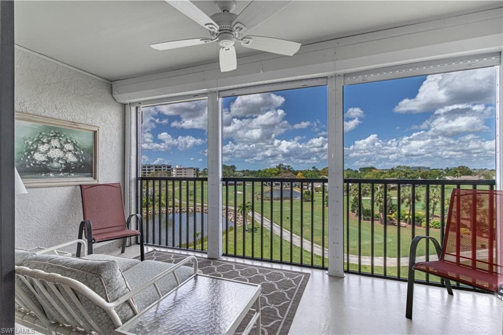 Screened-In Lanai with Electric Hurricane Shutters