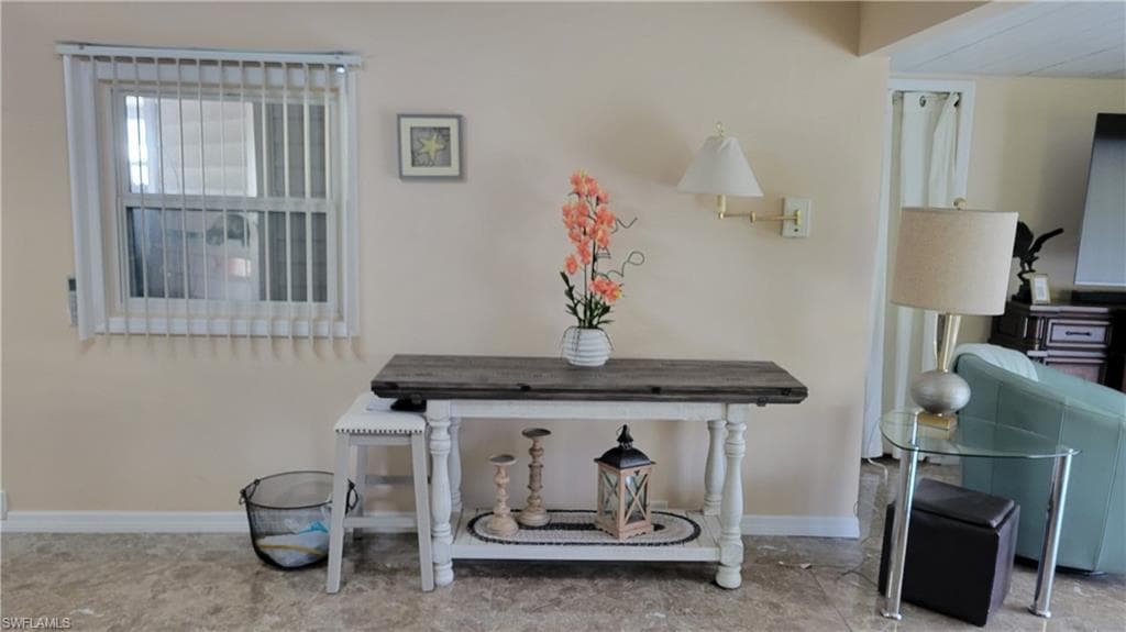 Compacted dining room table