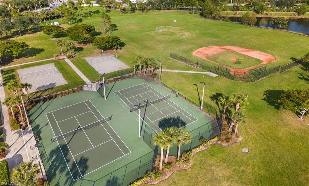 Lighted Tennis & Sand Volleyball