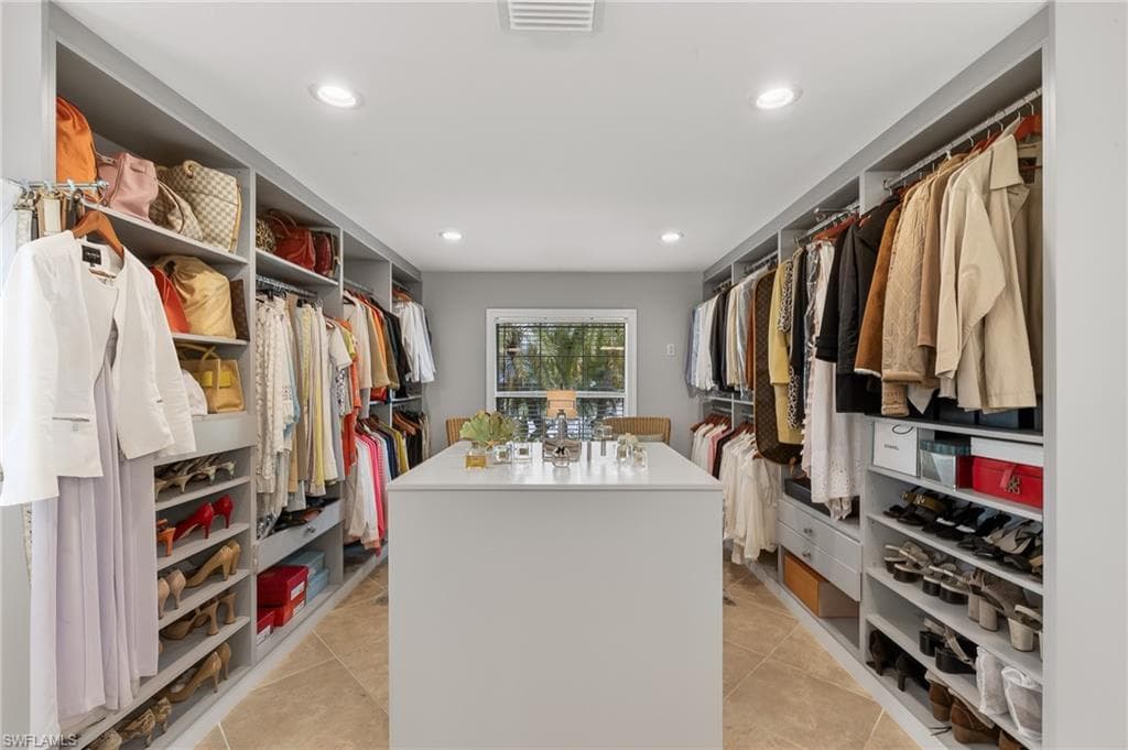 Grand walk-in closet