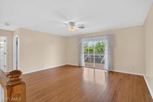 Loft area with sliders to screened balcony