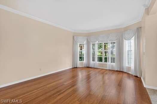Formal living area with bamboo flooring