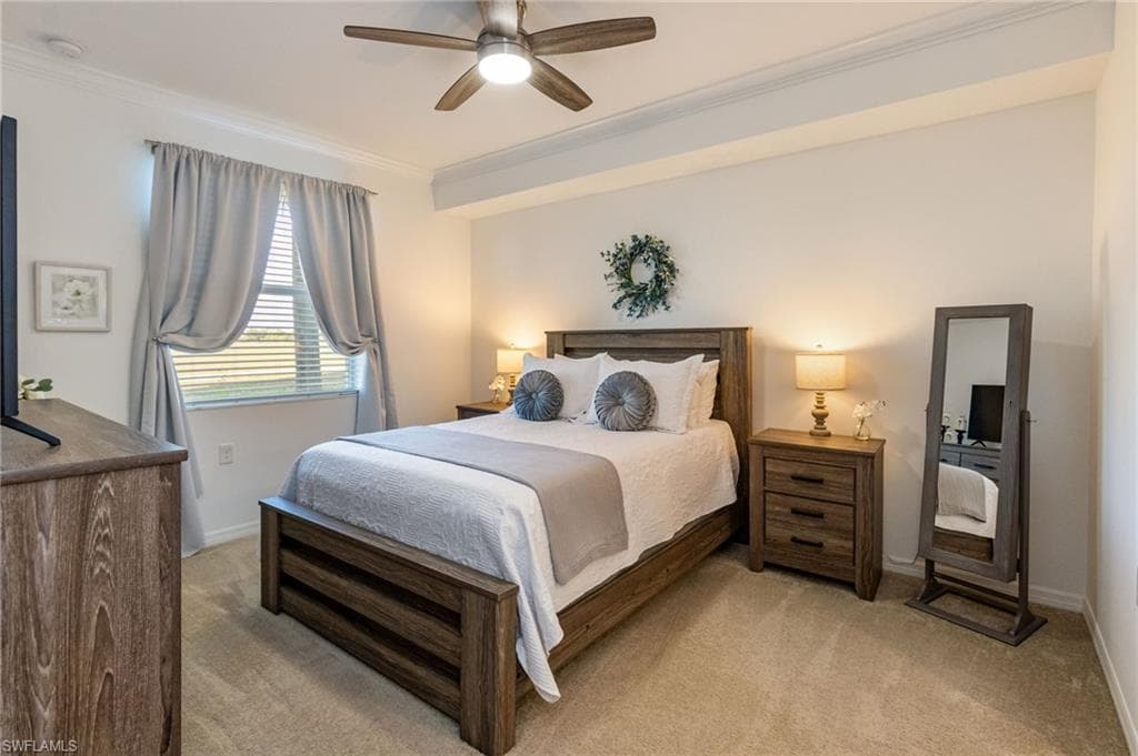 The primary bedroom includes walk-in closets and ensuite bathroom.