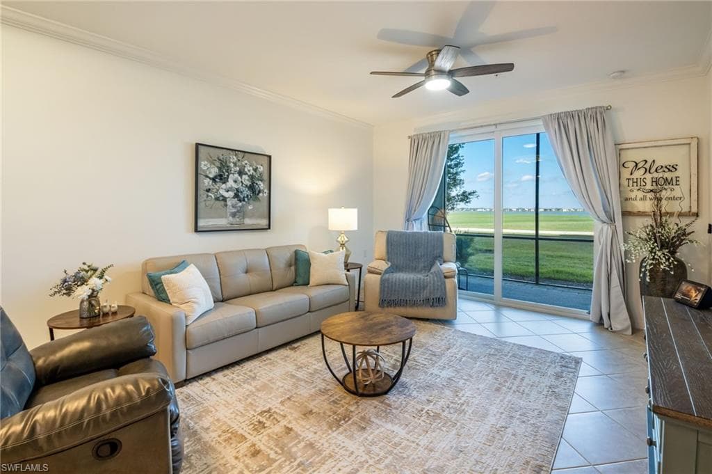The living area is quite welcoming and provides plenty of seating for guests. The sofa is a pull out sofa offering additional sleeping options.