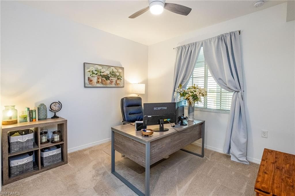 This guest room is being used as an office-a perfect use of space! This room has great flexibility!
