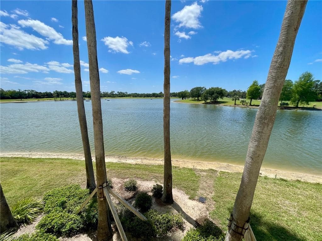 Expansive water frontage view