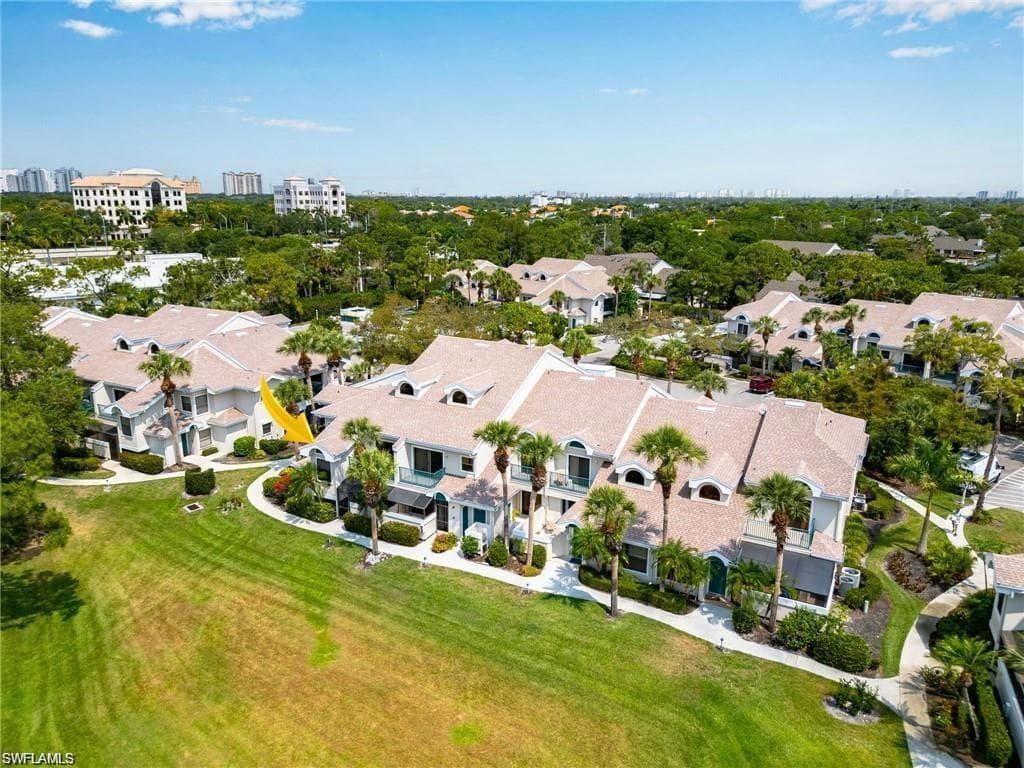 Aerial view featuring a residential view