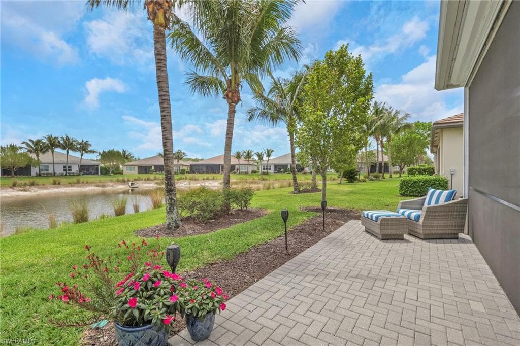 Outdoor patio featuring paver flooring