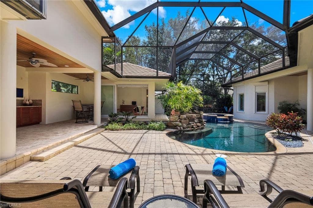 The Outdoor Setting Is a True Private Oasis.