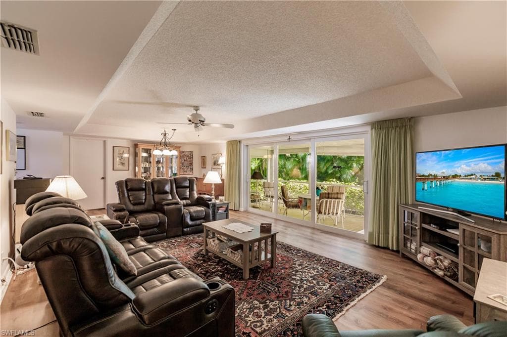 Large Great Room with private rear setting.