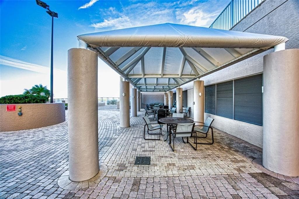 View of patio