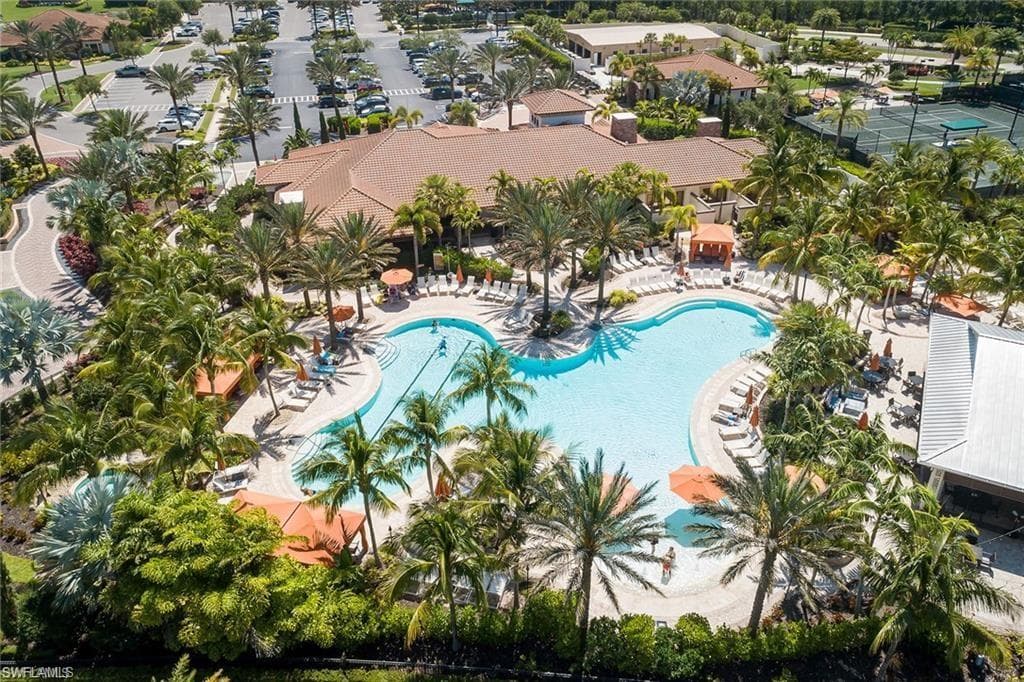 View of pool