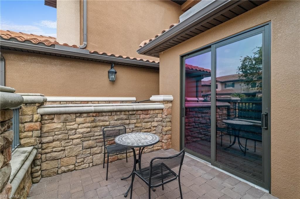 View of patio