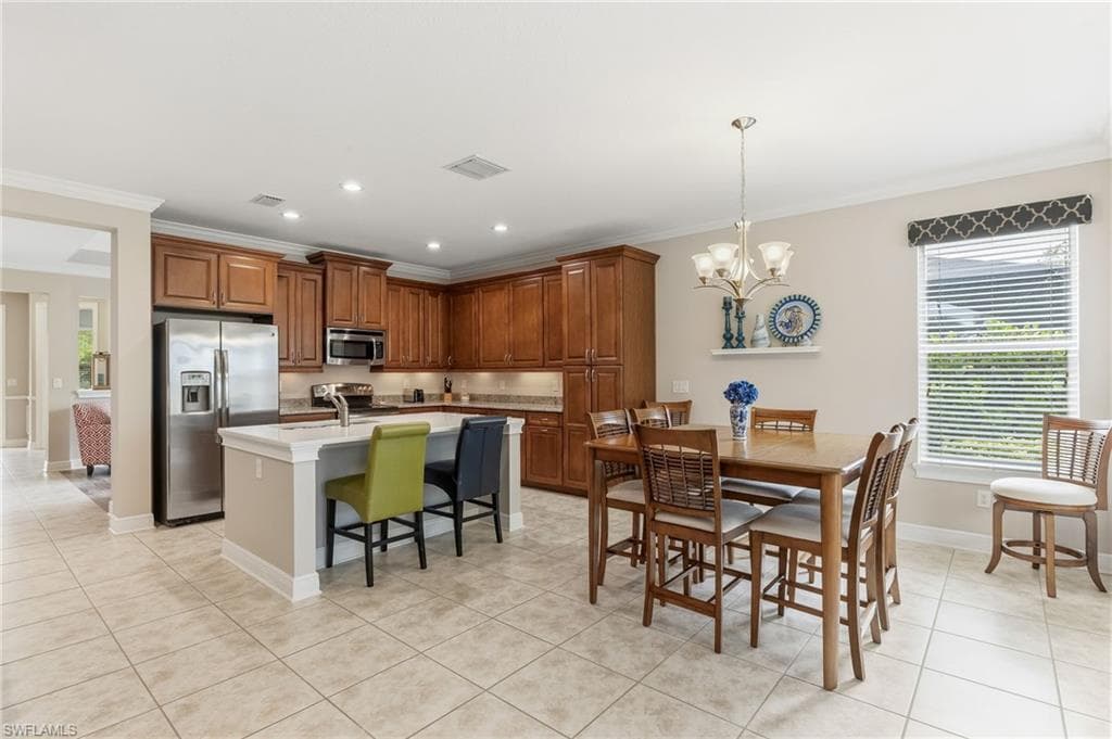 Gorgeous Kitchen ~ Solid Wood Cabinetry with Crown Trim