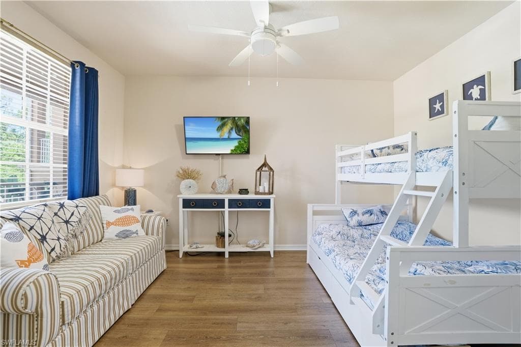 Currently being utilized as a den/office/additional guest bedroom, this space offers a private retreat away from the common area.
