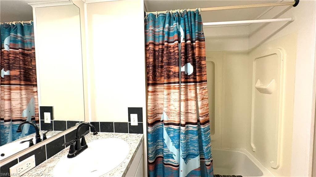 Hall Bathroom and Shower.