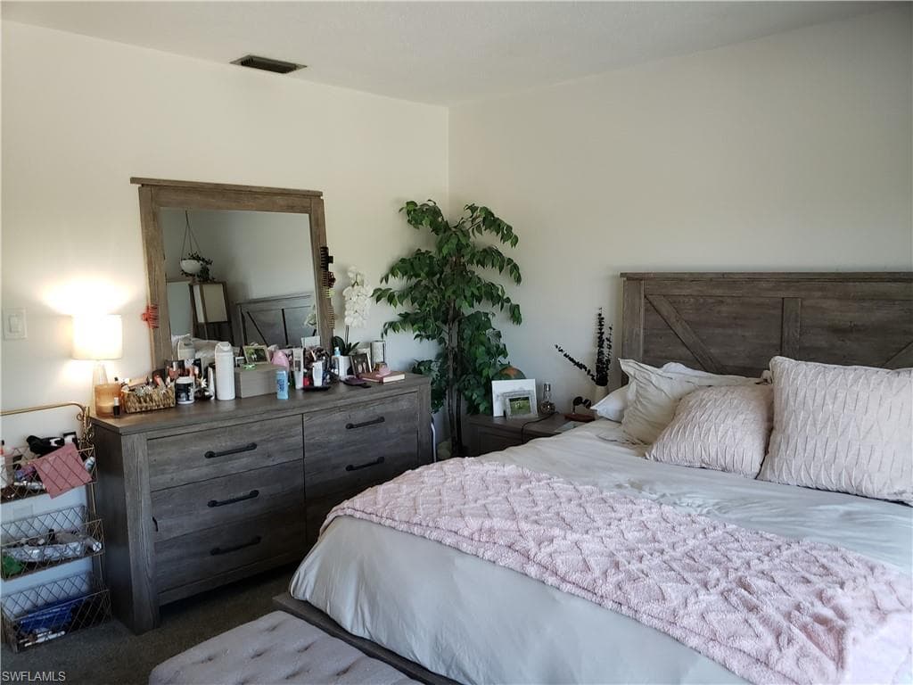 Ample room for large bed and dresser