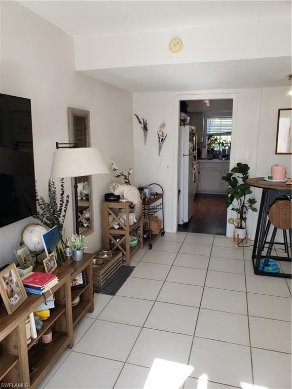Kitchen off the living room