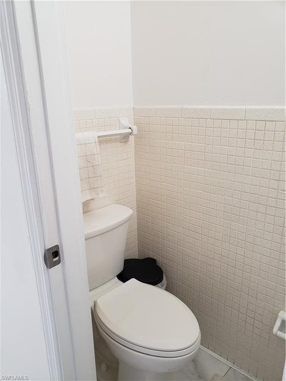 Half bath toilet