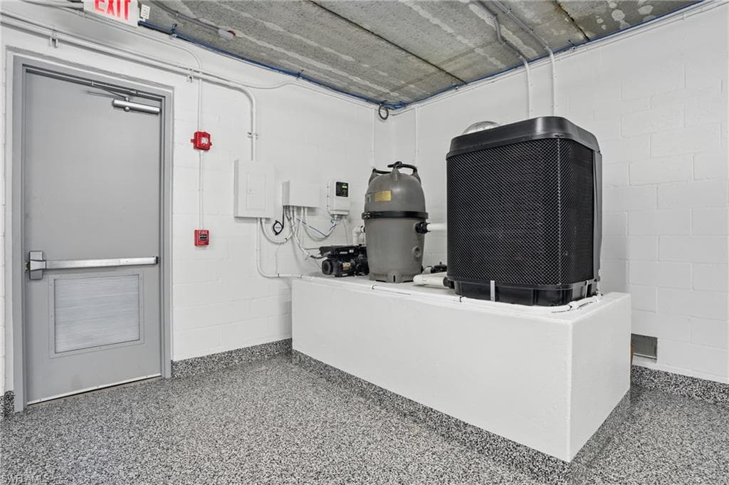 Pool equipment housed inside - VIRTUALLY EDITED