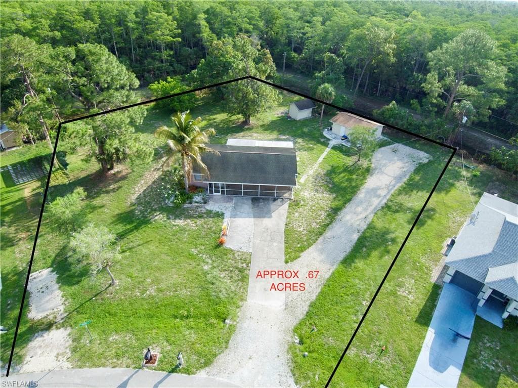 Expansive .67-acre lot . Double oversized lots . Permitted guest house.
