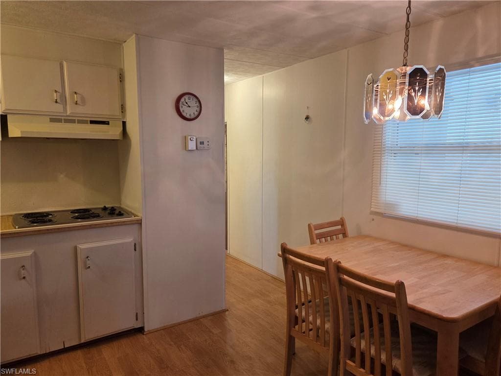 Eat-in Kitchen. This home is partially furnished and ready for you to move in!