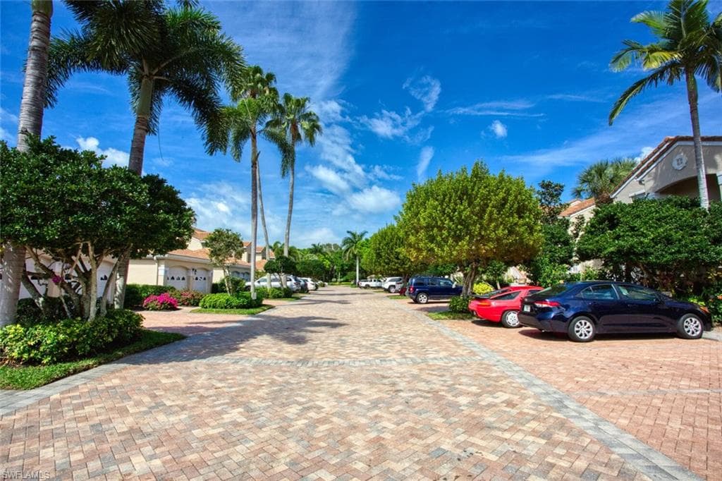 Pavered street view