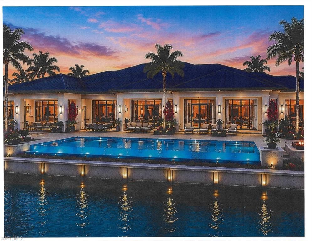 NEW CONSTRUCTION RENDERING BOATERS' DREAM! FULLY ENGINEERED ARCHITECTURAL PLANS!! Dock and Firepit not shown here